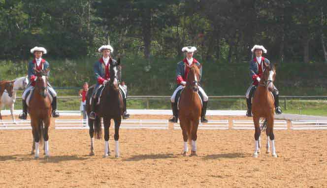 Beginn A-Quadrille in Uniform